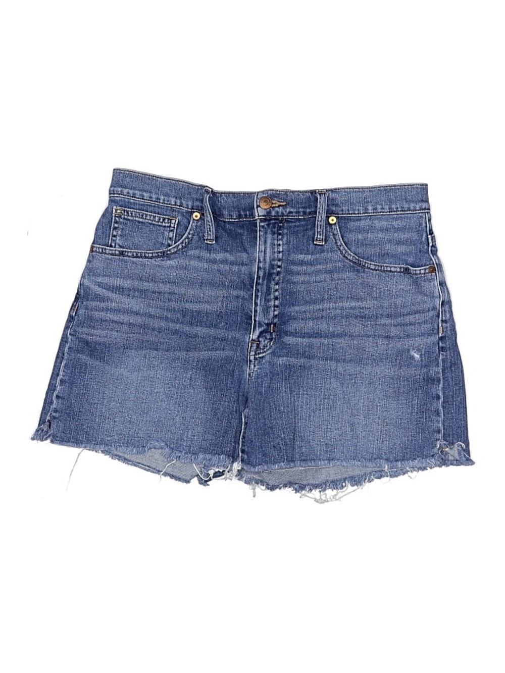 Madewell Blue Distressed Denim Cutoff Shorts